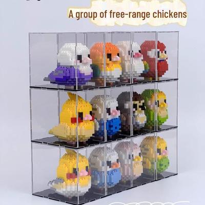 Chao Le Chuang Niedlicher Vogel Bausteine: Mikropartikel Nymphensittich Spielzeug für Mädchen - Herzliches Ornament Modell