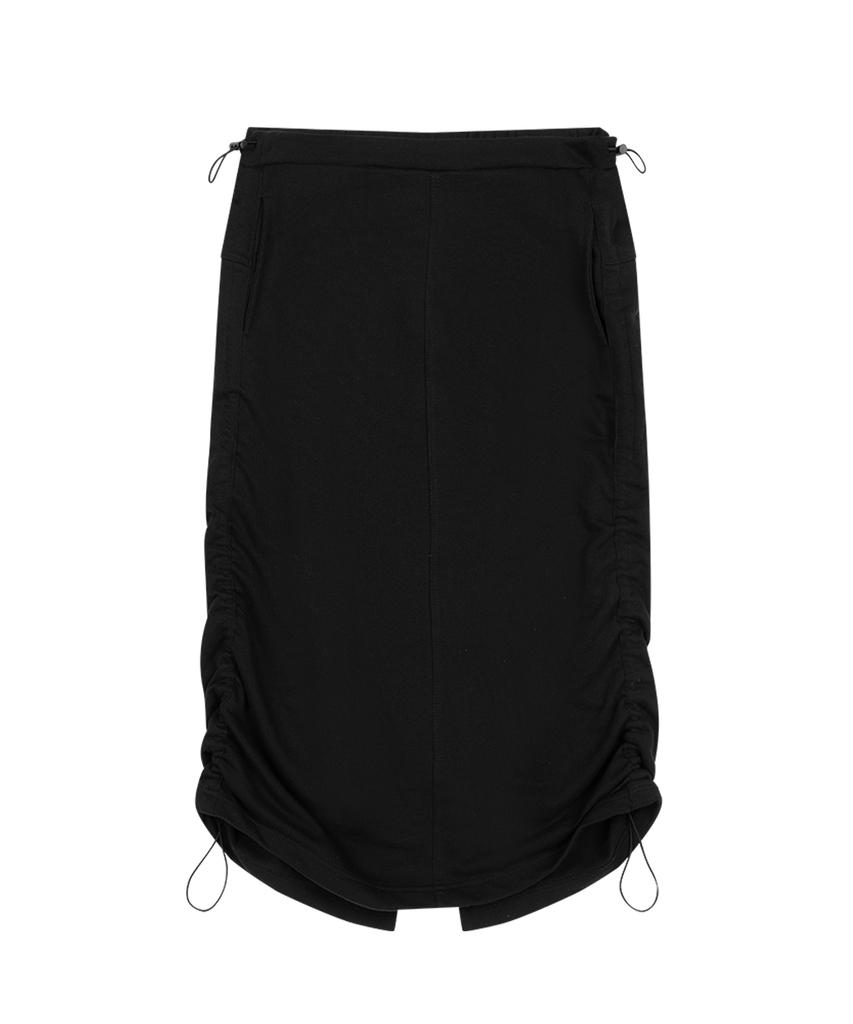 Sunday Fruits Market String Sweat Skirt Black
