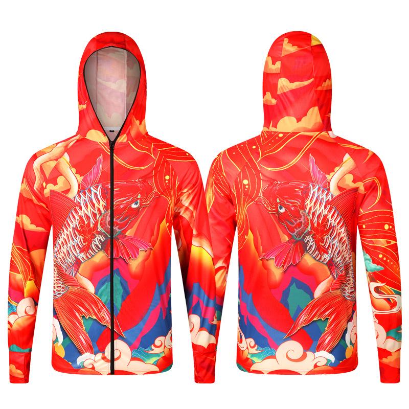 Men's Summer Fishing Apparel: Sun Protection, Moisture-Wicking, Quick-Dry, Breathable for Rock & Sea Fishing.