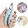 Professional Nail Clippers for Dogs and Cats with LED Light and Non-slip Handles