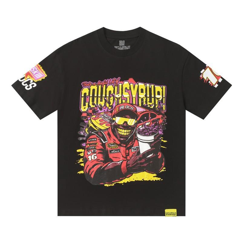 Premium 100% Cotton Crew Neck Short Sleeve T-Shirt Men Loose Fit Casual Print Tee 2025