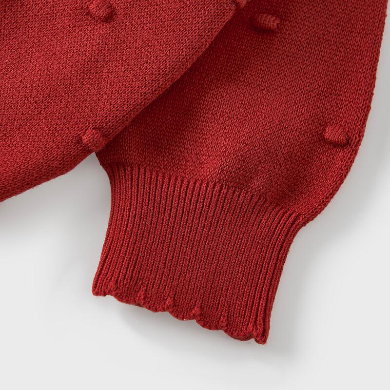 Tongtai Baby Girl Pure Cotton Knit Cardigan