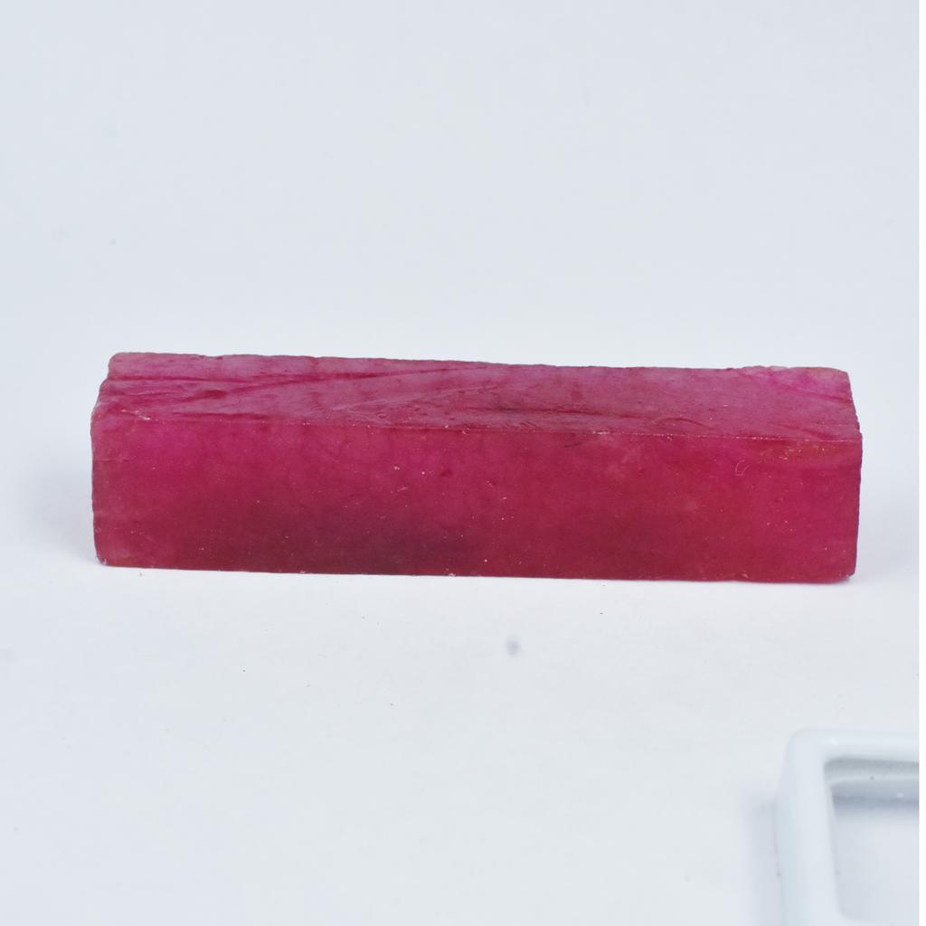 Natural Ruby Red Rough 256.15 Ct CERTIFIED Uncut Raw Gemstone For Collection