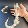 Joint Movable Chinese Dragon Toy 3D Printed Dog Head Dragon Ornament  Office Desktop Ornament
