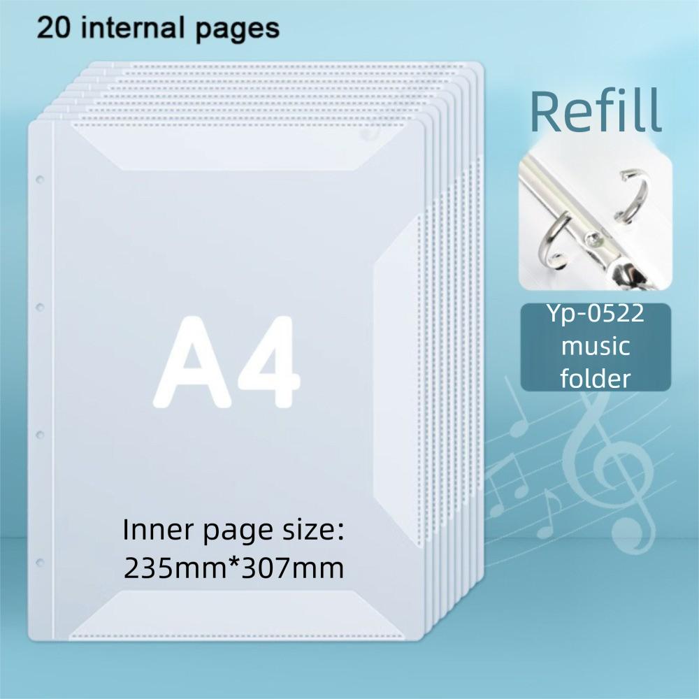 Transparent Music Score Folder A4 Piano Sheets Folder Creative Document Storage Organizer
