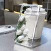 Blumenmuster Klare Handyhülle Für iPhone 11 12 13 14 15 16 17 Pro Max 17 Air 15 14 Plus 17E 16E Weiches Silikon Handy Hülle Cover