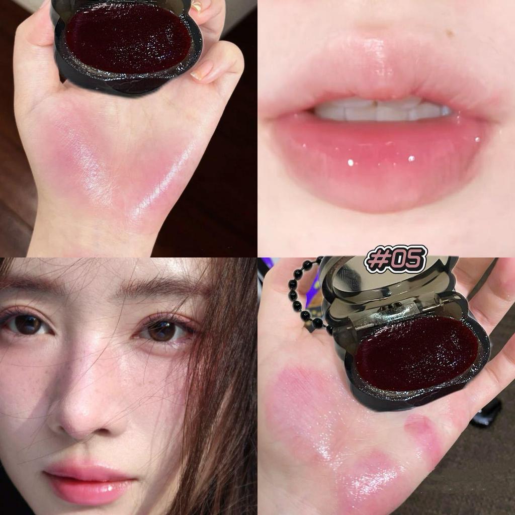 HERORANGE Warmer Glanz Multi-Use Lippen- und Wangenbalsam - Nude, Langanhaltend, Mini Tragbar, Taufrischer Rouge