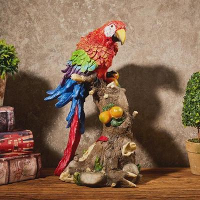 Nordic Parrot Ornaments: Pastoral Style Bird Models for Living Room, Wine Cabinet, TV Stand, and Hallway Decor.