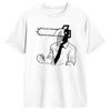 Anime Chainsawheadthemed Art Unisex T Shirts Humor Tee Shirt Short Sleeve Round Neck Tshirts Cotton Graphic Tops