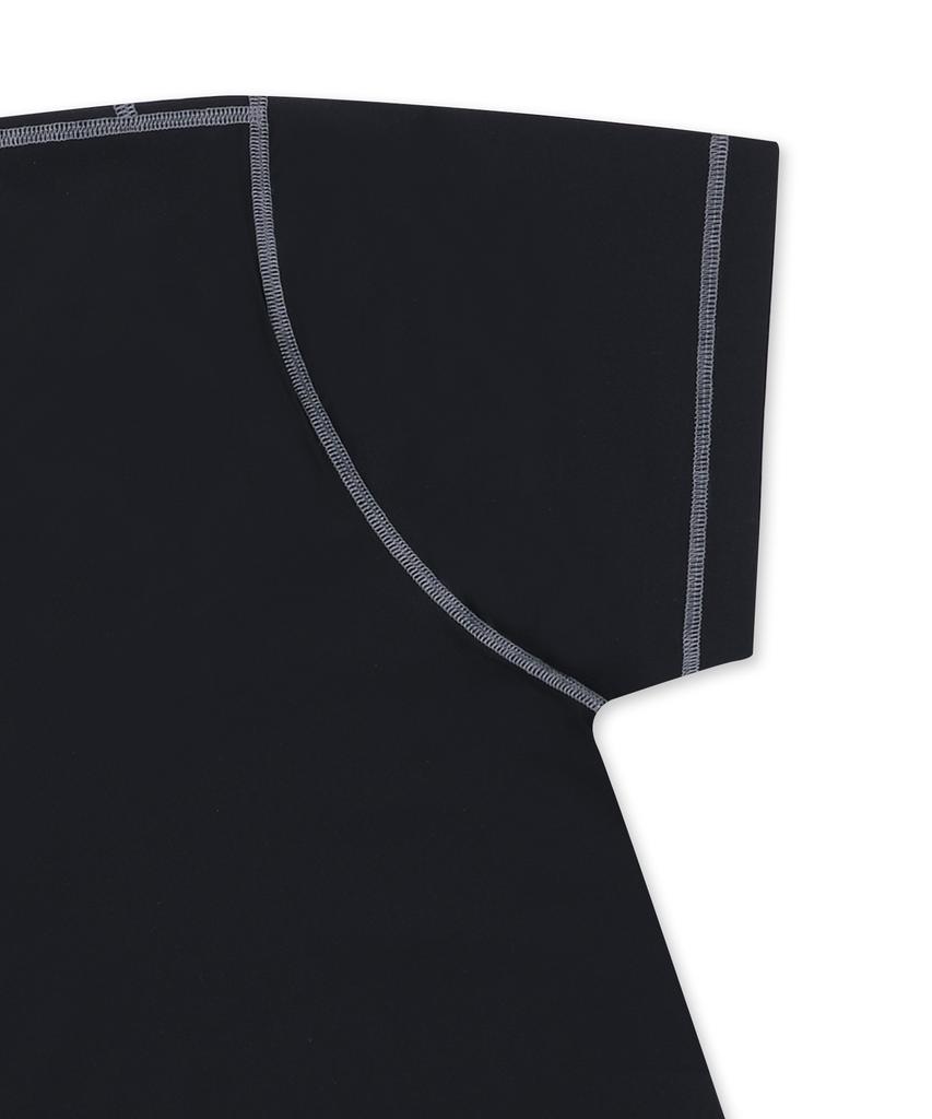 GLACK Gt151 Malta Short Sleeve Rash Guard (Black)