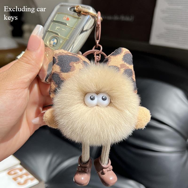 

Cute Little Coal Ball Bag Pendant Backpack Exquisite Doll Hanging Decoration Cartoon Doll Car Keychain