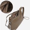 Trendy women's bags factory direct sales first layer sheepskin pure hand-woven bag portable crossbody versatile pillow bag
