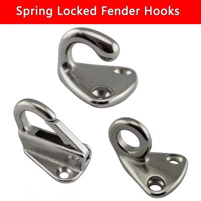 Stainless Steel Fending Hooks Fender Spring Hook Snap Attach Rope Boat Sail Tug Ship Marine Hardware Boats Accessories
