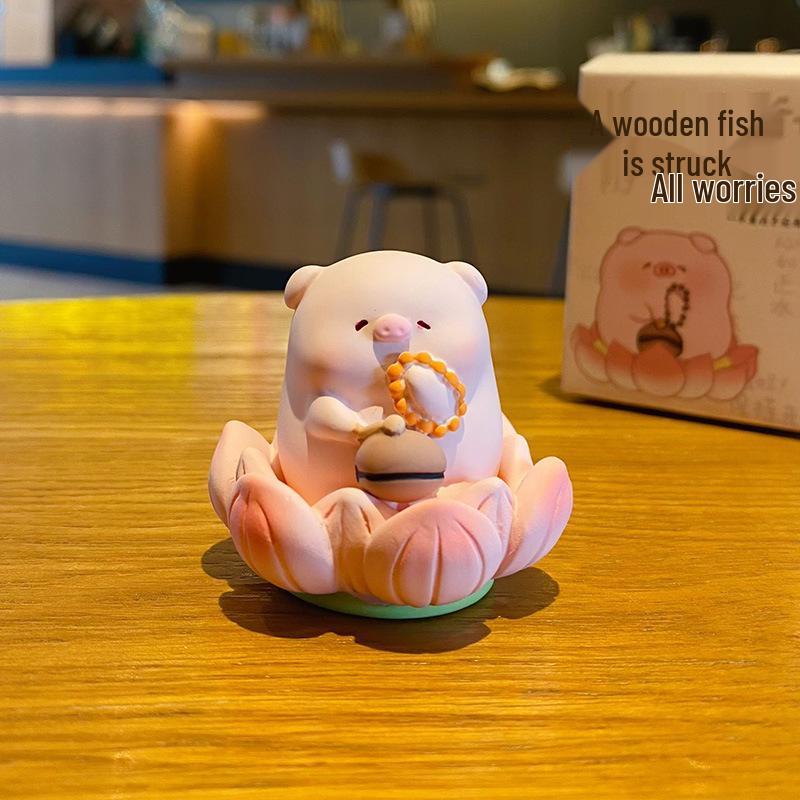 Zen Lotus Series: Cartoon Creative Desk and Car Ornament