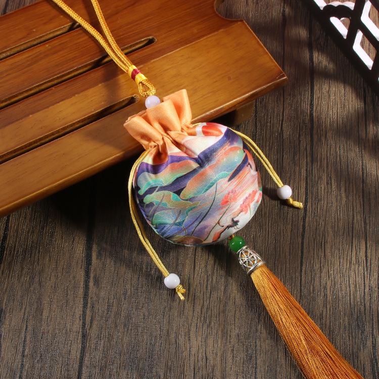 Chinese Mugwort Sachet: Traditional Herbal Mosquito Repellent Car Ornament - Dragon Boat Festival Pendant