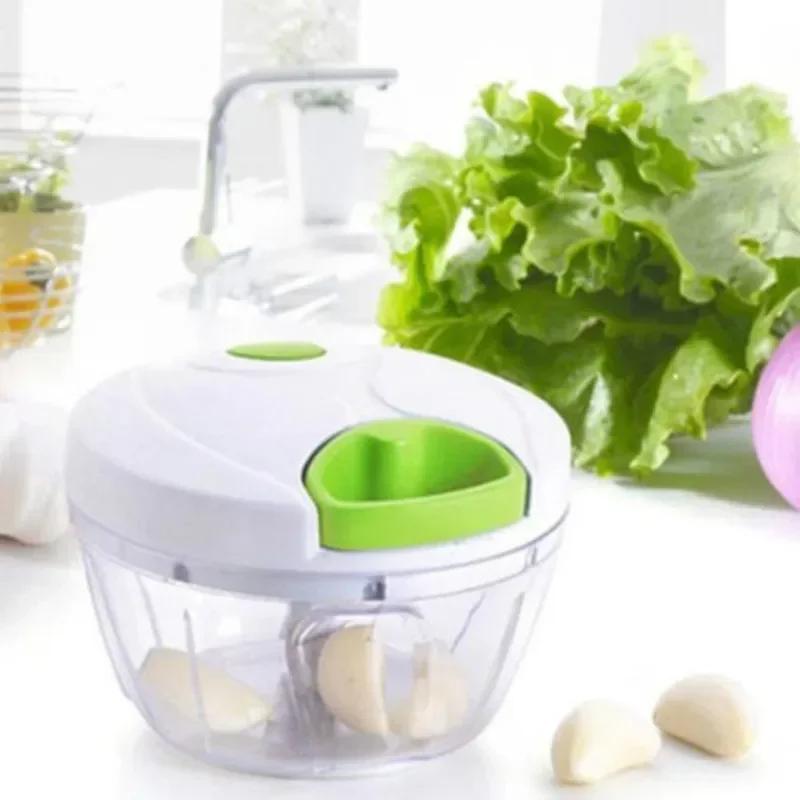 Multi-function Hand Held Vegetable Shredder Slicer Cutter Powerful Manual Pulling Food Chopper Cutting Various Foods Nuts Pesto