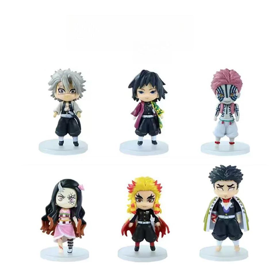

Demon Slayer Kimetsu No Yaiba Action Figure Kamado Tanjirou Agatsuma Zenitsu Nezuko Warrior Collectible Gift PVC Poseable Articulated Scale Detailed