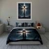 Radiant cross design. Bedding Duvet cover sets Duvet covers Pillowcases gifts (1 * Duvet Cover 2 * Pillowcases, without duvet insert)
