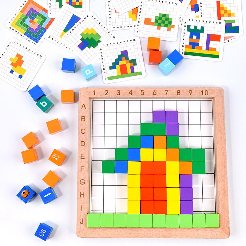 Math Counting Hundred Board Toys Multiplication Board Game Wooden Montessori Kids Learning Educational Toys For Childrens