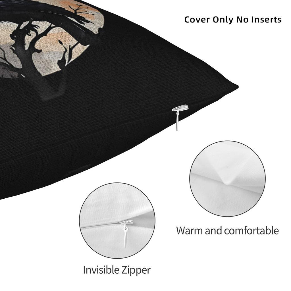 FCawF Square Pillow Cases  Cushion Cover Awesome Zippered Decor Pillowcase for Sofa 4545cm