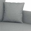 Vidaxl Armchair, Light Gray, 60 Cm, Upholstered In Fabric
