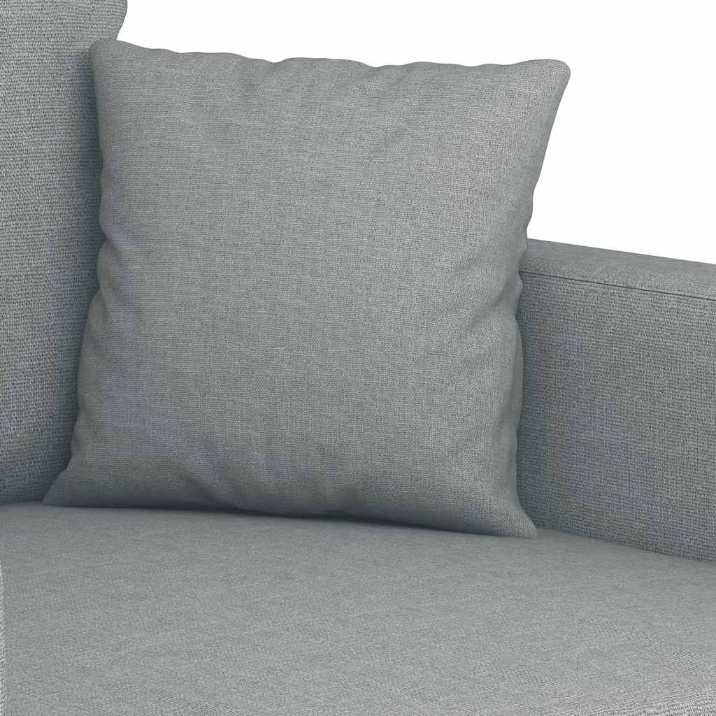 Vidaxl Armchair, Light Gray, 60 Cm, Upholstered In Fabric