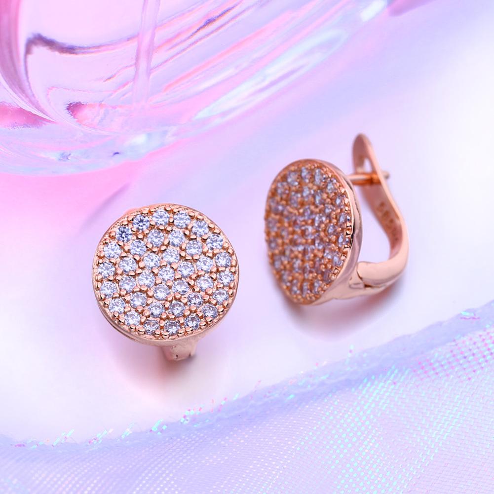 Orecchini a lobo per donna Moda Lusso Zirconia Cubica Orecchini pendenti