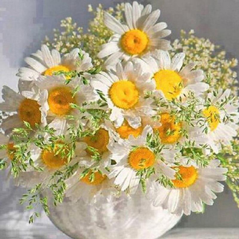 5D Diy Diament Malarstwo Kwiaty Piwonia Muliną Zestaw Pełne Wiertło Okrągły Haft Mozaika Sztuka Obraz Dżetów Wystrój Prezent