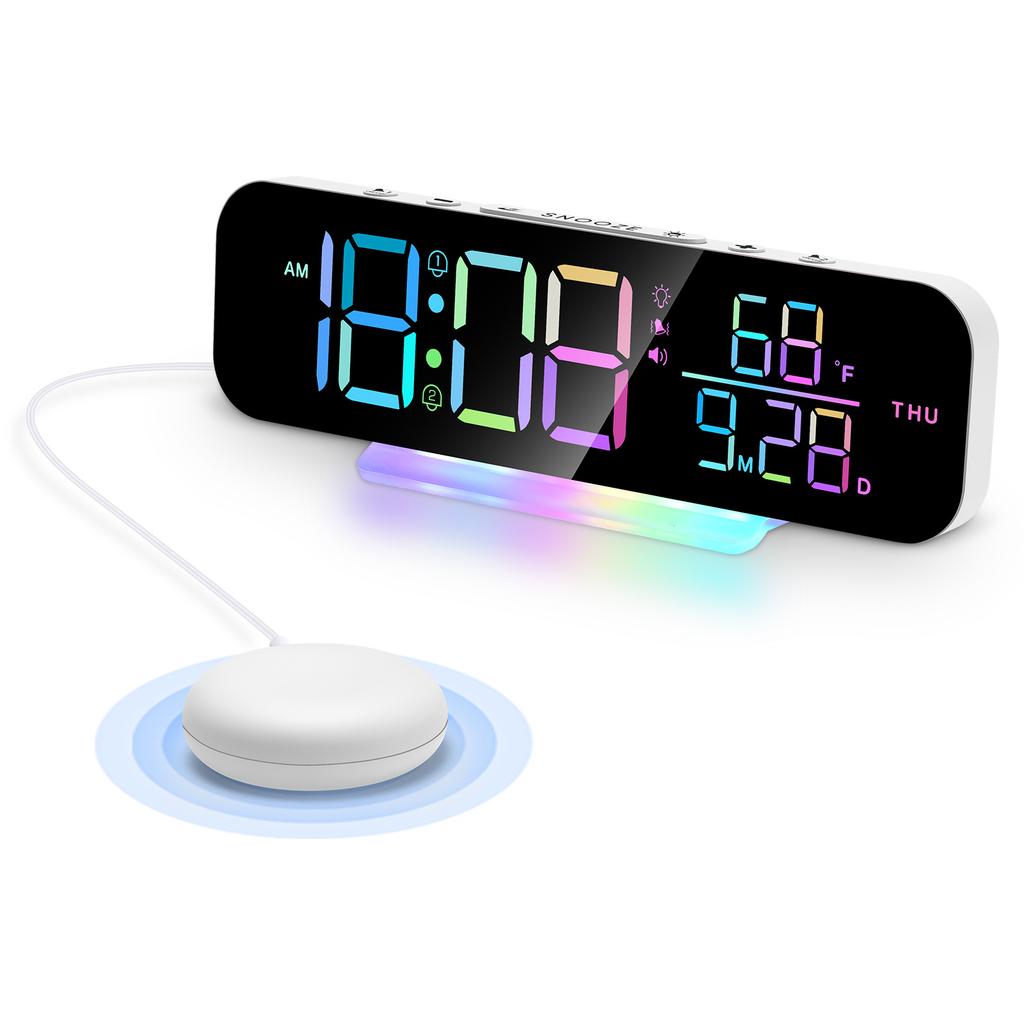 Fantasy Color LED Digital Alarm Clock with Vibrator