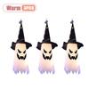 Xiaomi 1-5PCS Halloween Wizard Hat Ghost Hanging Decoration Spooky Room Ambiance for Ghost Festival Party Scary Decor Flash Pendant