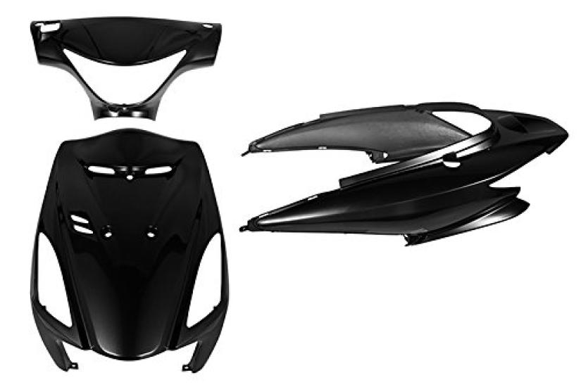 Bike Parts Center Exterior Set 3 Piece Set Black Black Cowl Painted Genuine Type Suzuki Address V125S CF4MA 3155
