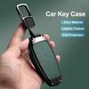 3/4 Button Zinc Alloy Leather Car Key Case For Hyundai Tucson Santa Fe Tucson  Tuscany Nexo Nx4 Atos Prime Solaris I30