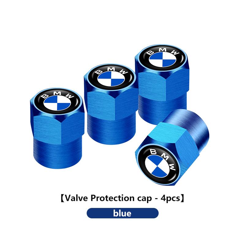 For BMW 4Pcs Car Wheel Tire Valve Caps Metal Stem Cover Auto Accessories M3 M5 X3 E93 F10 F20 F30 F40 F15 F25 F26 F31 F49 F86