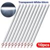 5/10PCS 12V 30/50CM Interior LED Car Light Bar Transparent Rigid Strip Lamp Van Bus Caravan Display Cabinet Under Counter Closet