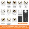 8Pcs Oscillating Saw Blades Set Bi-metal Stainless Steel Multitool Blades Kit Oscillating Blades Precise Cutting Saw Blades