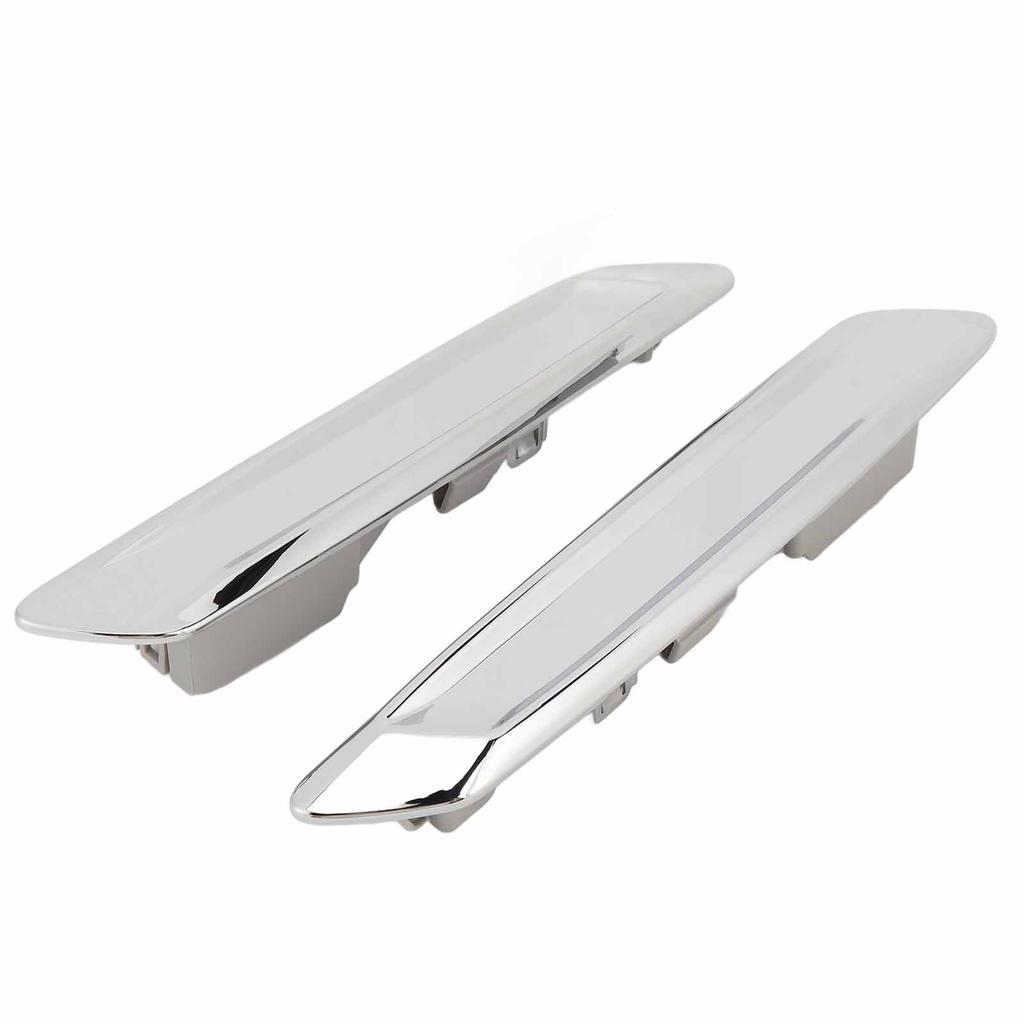 1 Pair Side Mudguard Trim Finisher 51137336645 Left Right Chrome Front Mudguard Panel Marker Finisher for 5 Series F10