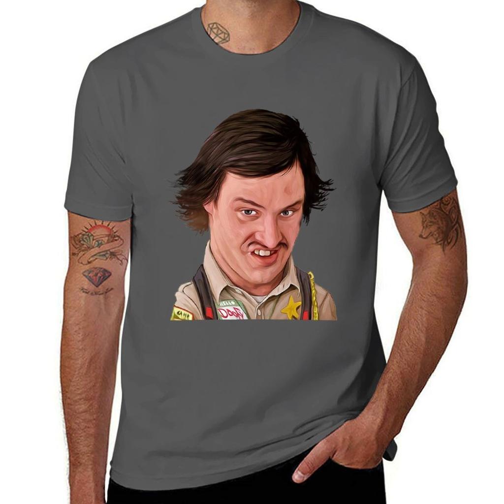 Scary Movie Officer Doofy T-Shirt Shirts Graphic Tees Anime Aesthetic Clothing Sublime Mens T Shirt Graphic