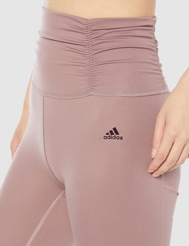 Adidas Sports Yoga Studio Gathered Length Wonder Oxide S Tights, 7/8 Tights, MMW52, Women's, (HK6548),