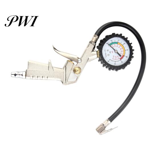 HD Luftdækpumpe med Manometer Auto Lastbil Cykel Kompressor Pistoltype