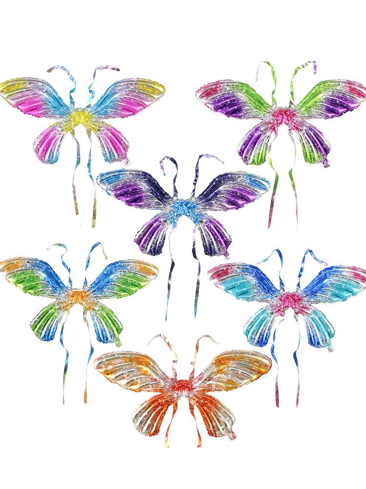 

100cm×74cm Colorful Butterfly Wing Balloon For Children s And Boys Happy Birthday Decoration Theme Party Aluminum Foil Balloons 2pcs