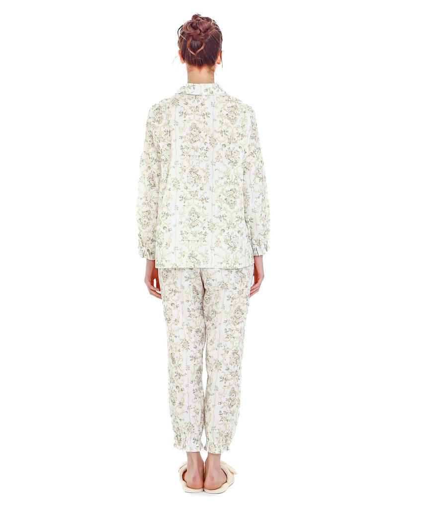 Narue White Pajama Size Gauze Coco Set Women's Set, 50/W