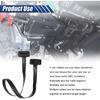 ZIMISI OBD2 Extension Cable, 16Pin Male to Female Flat Ribbon Extension Cord, Low Profile OBD2 Diagnostic Splitter for Scan Tool, GPS, and Code