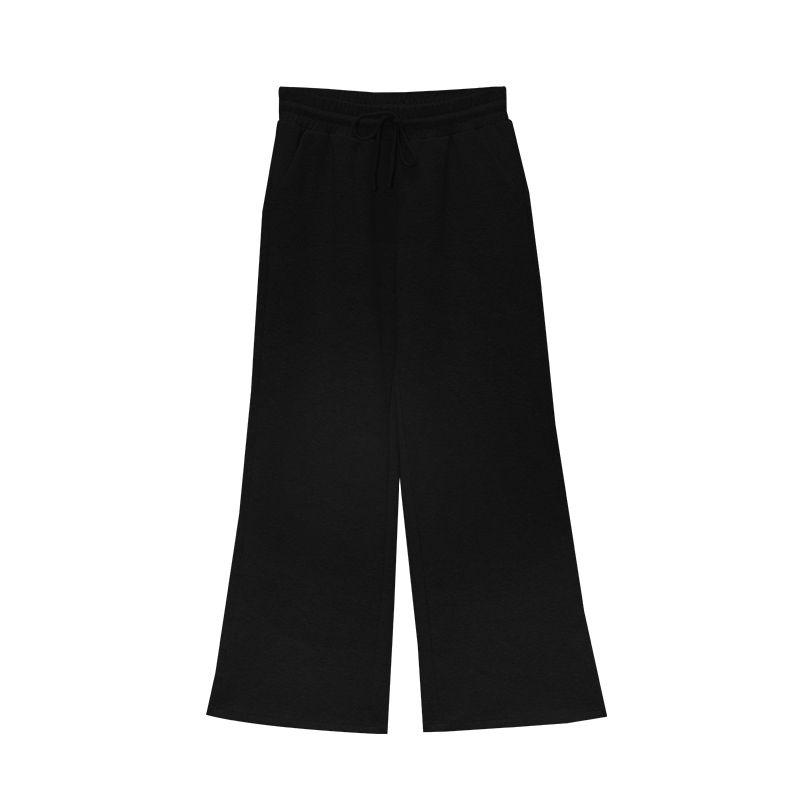 

Audwyn Casual Pants Women s Non-Slimming Air Touch Elastic Waist Loose Slim Looking Basic All-Matching Sports Pants Black S Small In Stock