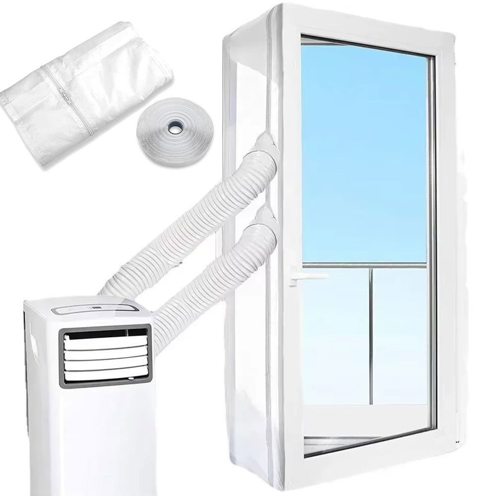 Nylon Portable AC Seal Zipper Closure Air Conditioner Seal New Exhaust Hose Seal  Portable AC Use