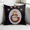 Galatasaray SK s Logo Quadratisch Beidseitig bedruckt Kissenbezug Schlafzimmer Nachttischkissen Sofakissenbezug Geschenk