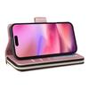 For iPhone 17 Case 9 Card Slots Zipper Pocket PU Leather Cover with Wrist Strap