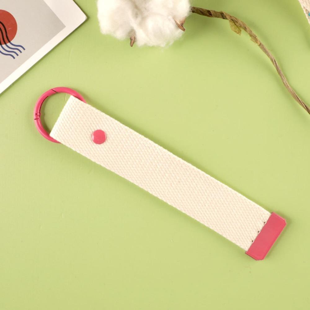 

Cotton Colorful Ribbon Rope Durable Keychain Lanyard Simple Versatile Strap Unisex розы красного