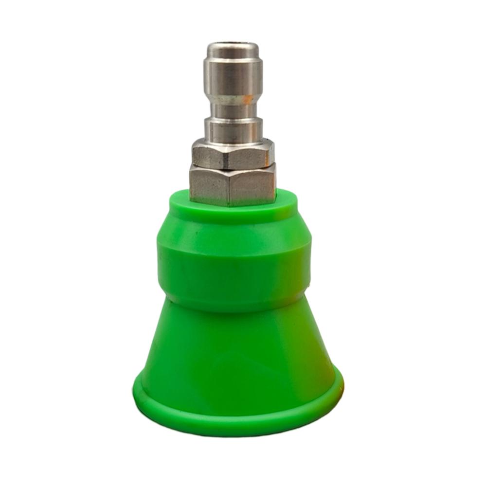

1/4 Quick Plug пистолет для мойки водой под высоким давлением с защитой от брызг, насадка из нержавеющей стали, насадка из твердой резины, веерная насадка зелёный
