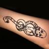 Wodoodporna Unisex Harry Potter Śmierciożerca Tymczasowa Naklejka Tatuaż Cosplay