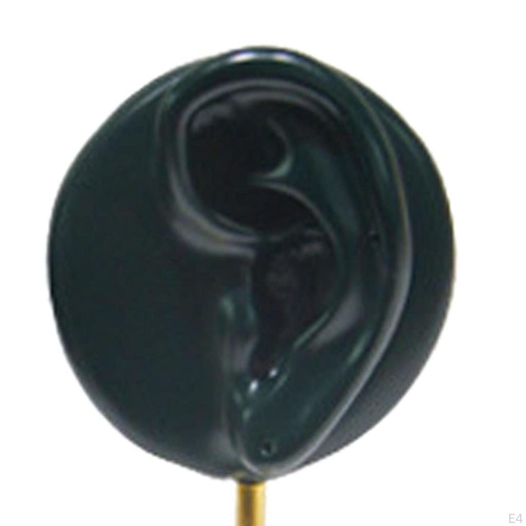 2 ear shaped Stud Holder Round Base Model Photography Prop Gifts Earring Display Stand for